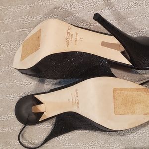 Jimmy Choo Clue Slingback Black Glitter